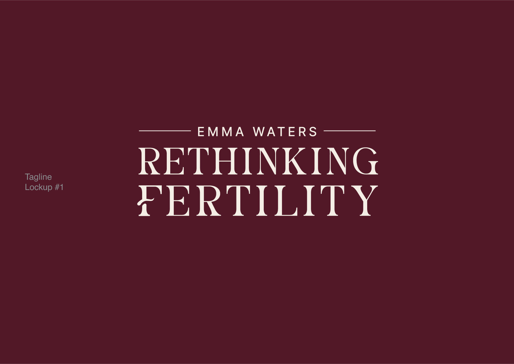 Rethinking Fertility brand guide — page 2