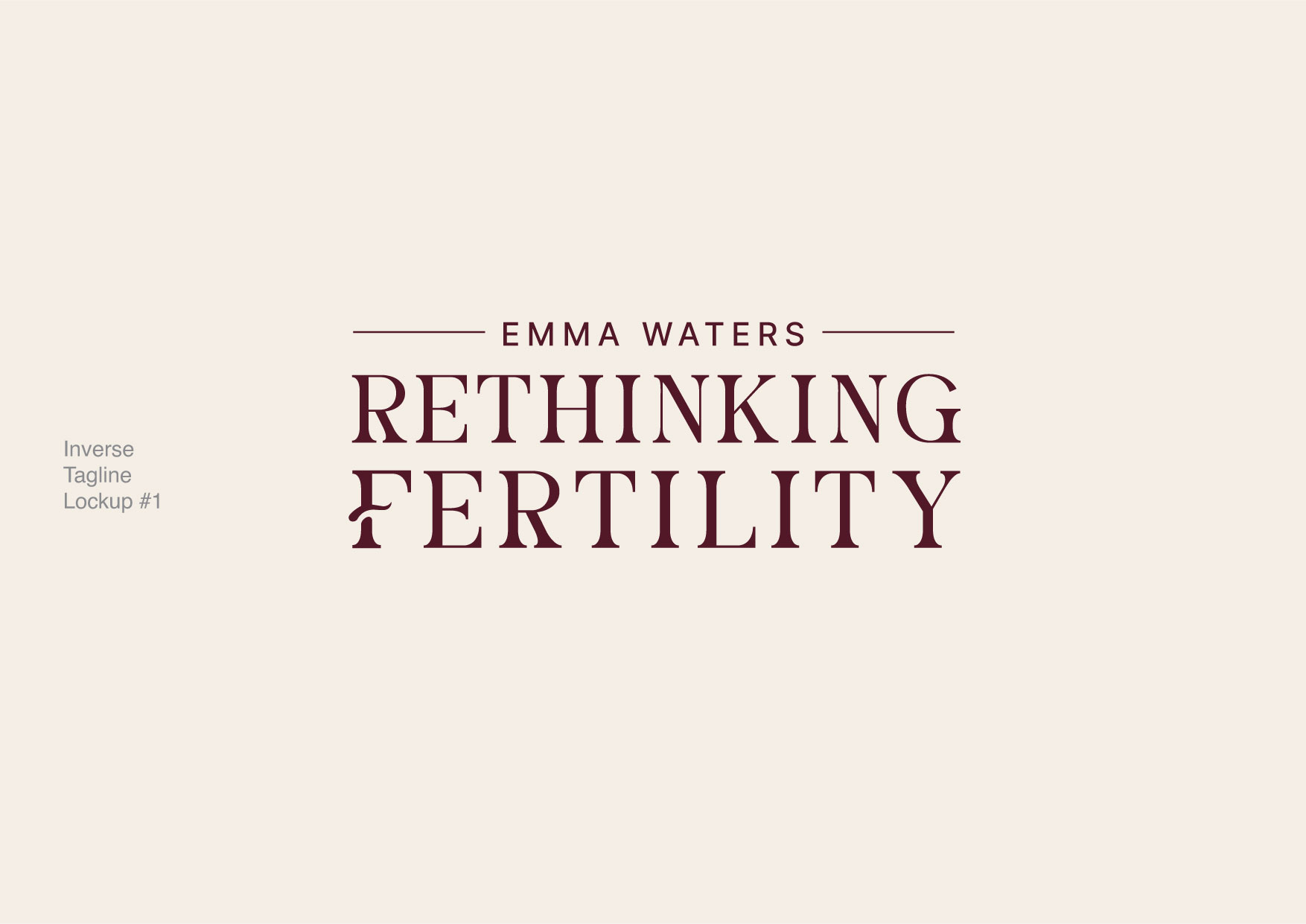 Rethinking Fertility brand guide — page 3